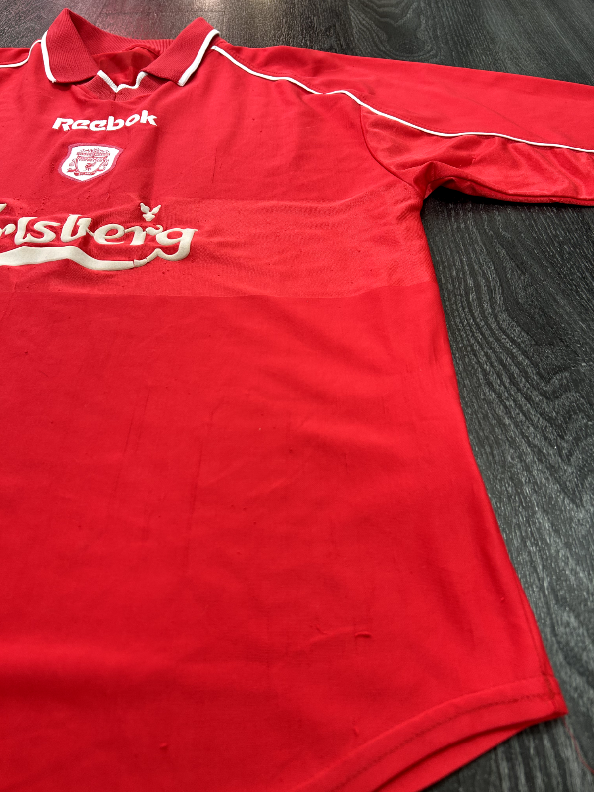 Original Authentic Reebok Liverpool 2001/2002 Home Shirt Mens Large8