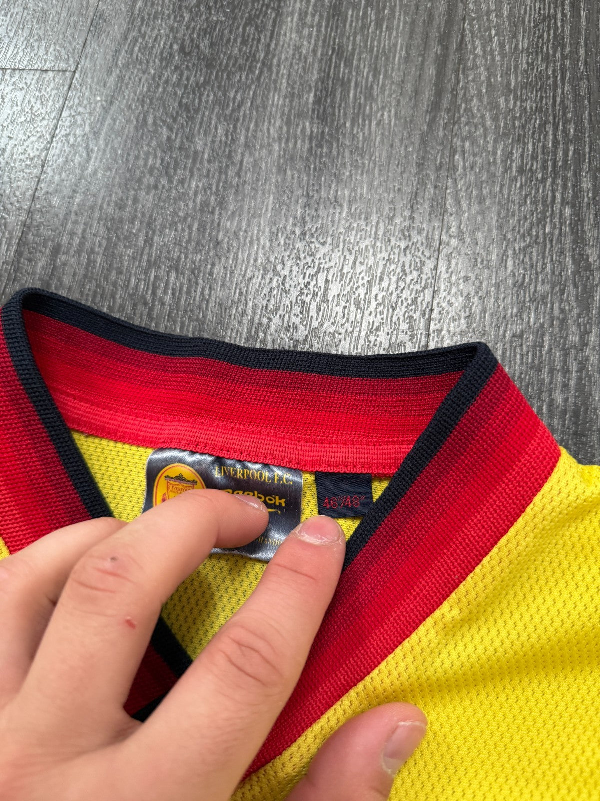 Original Authentic Reebok Liverpool 1997/1998 Away Shirt Mens XXL 2XL2