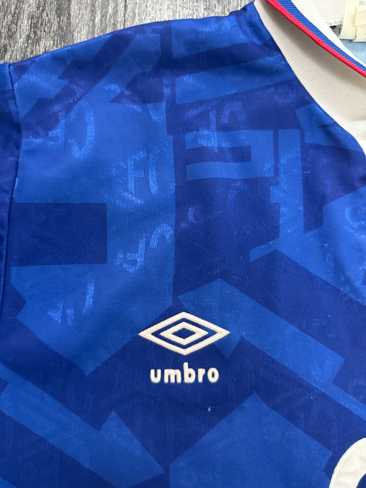 Original Authentic Umbro Chelsea 1991/1992 Home Shirt Mens LArge3