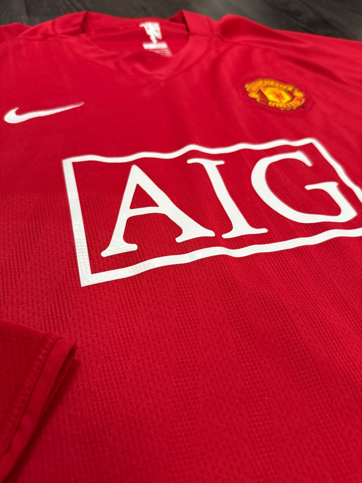 Nike Manchester United 2007/2008 Long Sleeve Home Shirt Mens XXL 2XL3