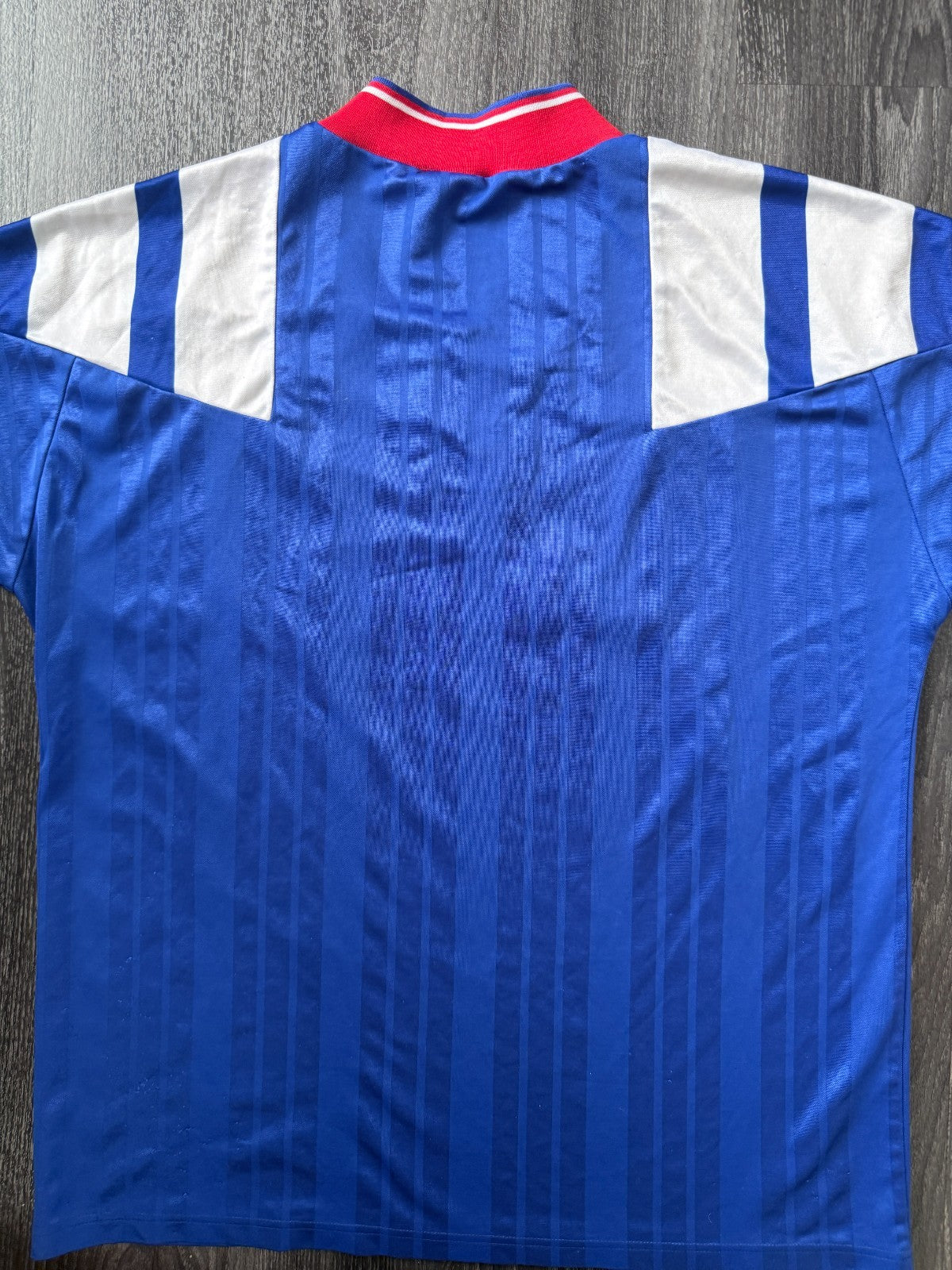 Original Authentic Adidas Rangers 1992/1993 Home Shirt Mens Large10