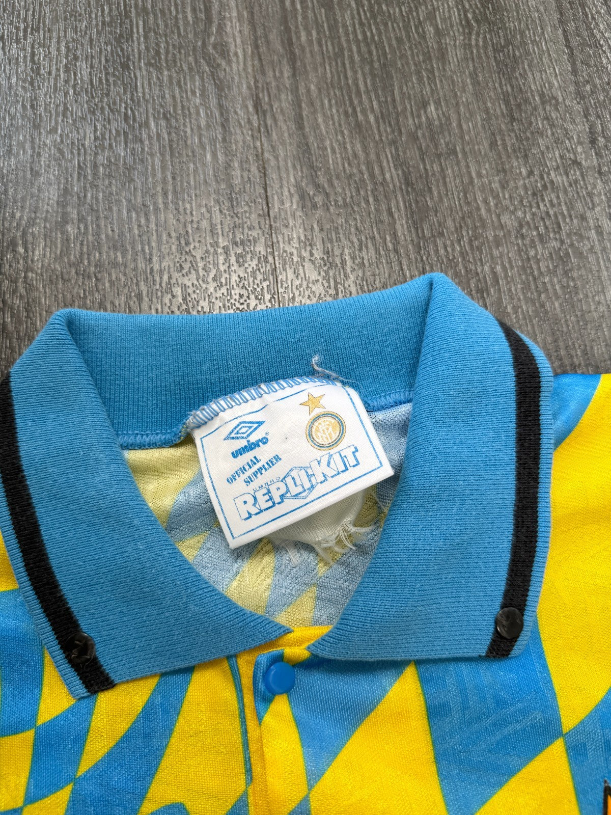 Original Authentic Umbro Inter Milan 1991/1992 Third Shirt Mens Large2