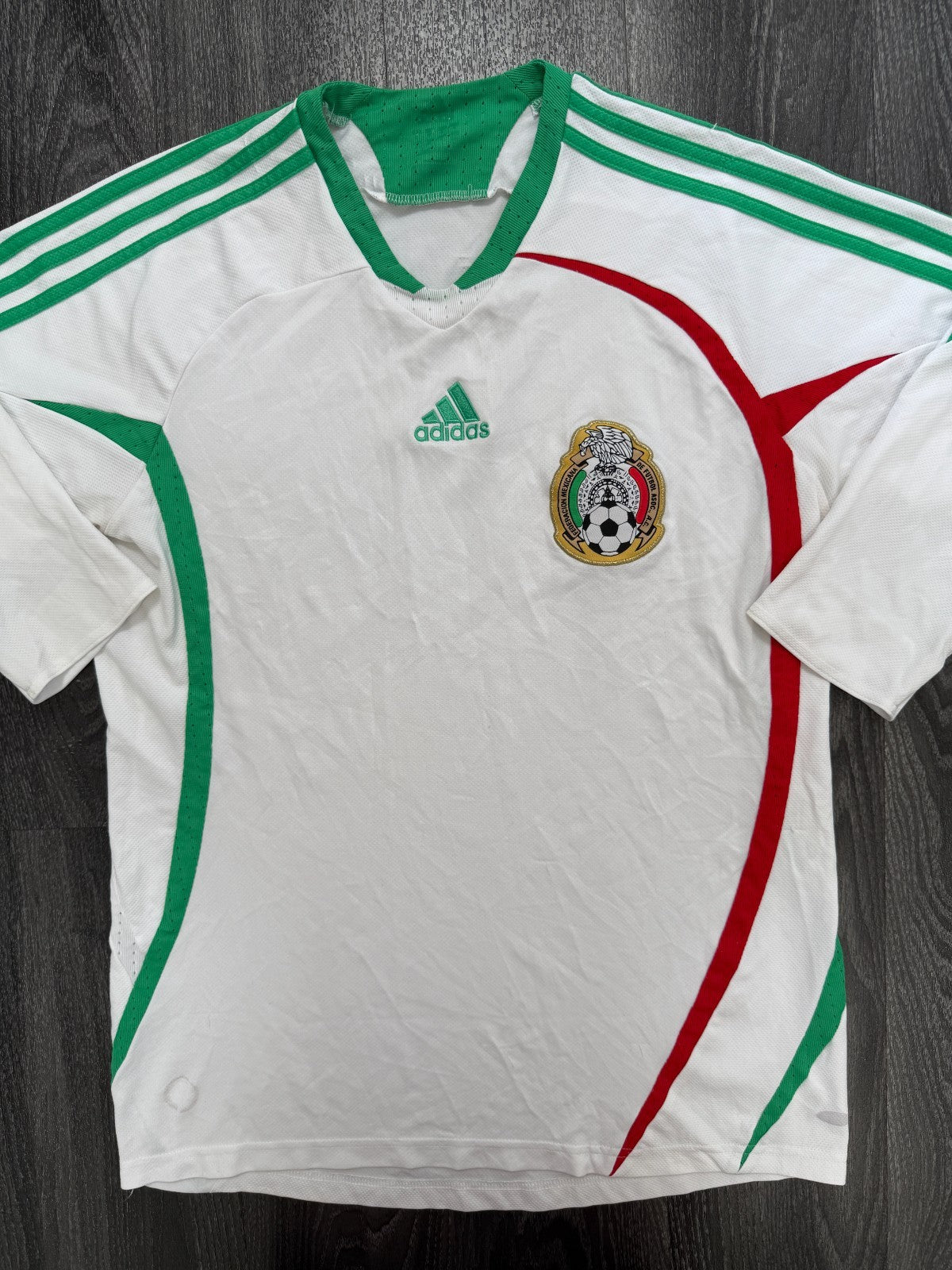 Original Authentic Adidas Mexico 2008 Away Shirt Mens Medium0