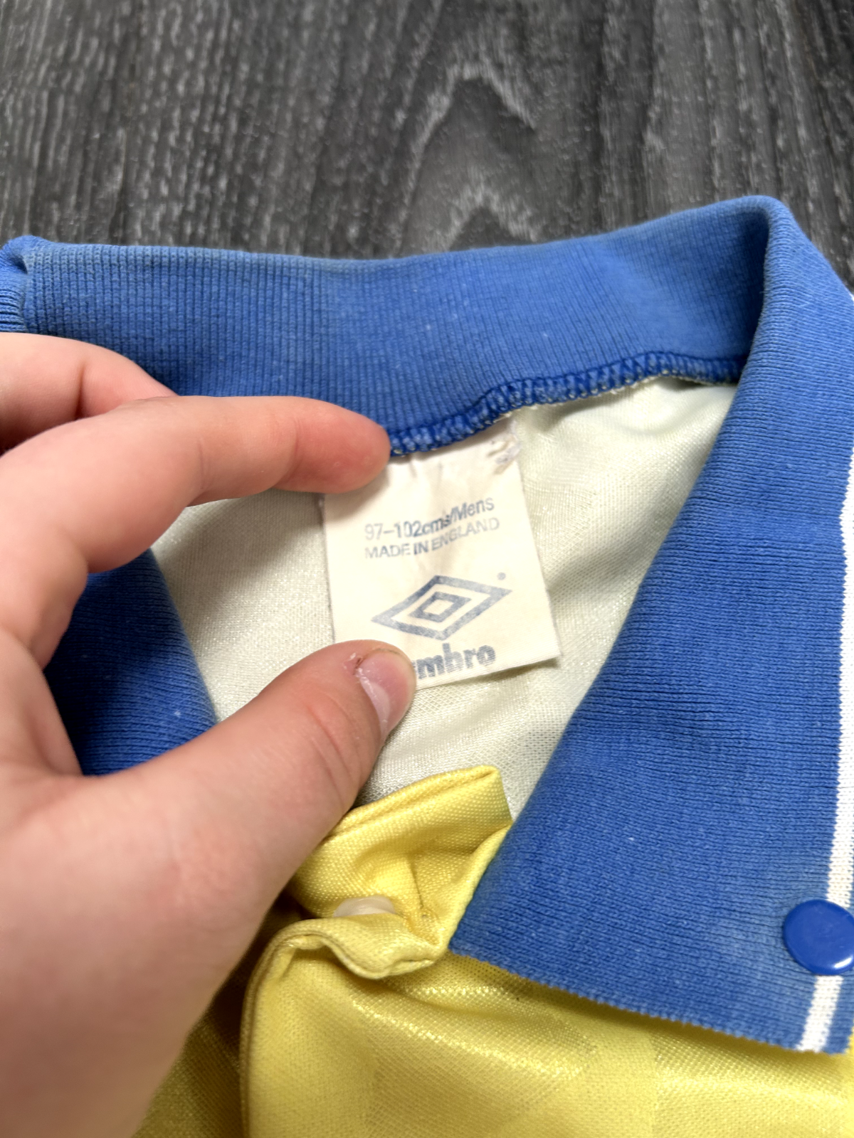 Original Authentic Umbro Everton 1990/1991 Away Shirt Mens Medium6