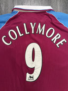 Original Reebok Aston Villa 1998/1999 Home Shirt COLLYMORE 9 Mens XXL 2XL1