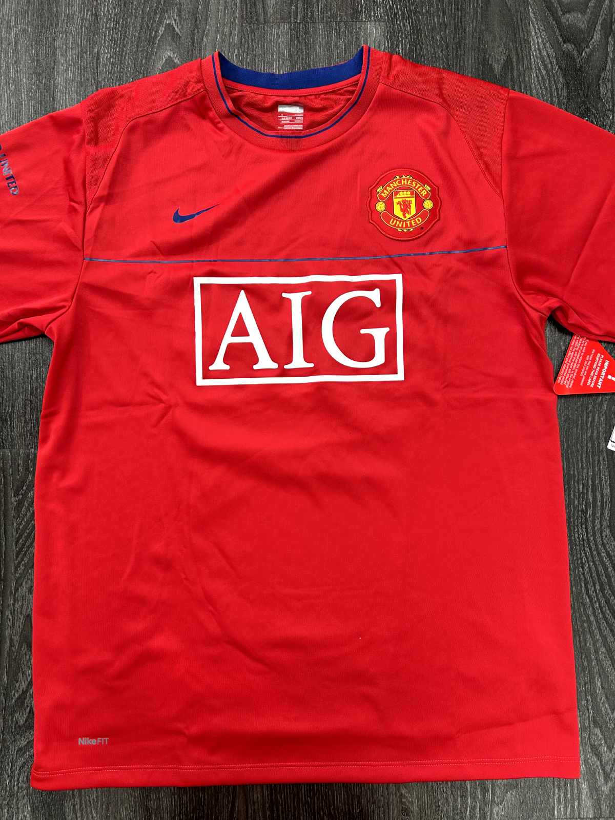 Original Authentic Nike Manchester United 2008/2009 Training Shirt Mens Large0