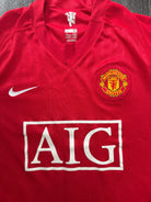 Original Authentic Nike Manchester United 2007/2008 Home Shirt Mens Medium1