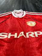 Original Authentic Adidas Manchester United 1990/1991 Home Shirt Mens Small6