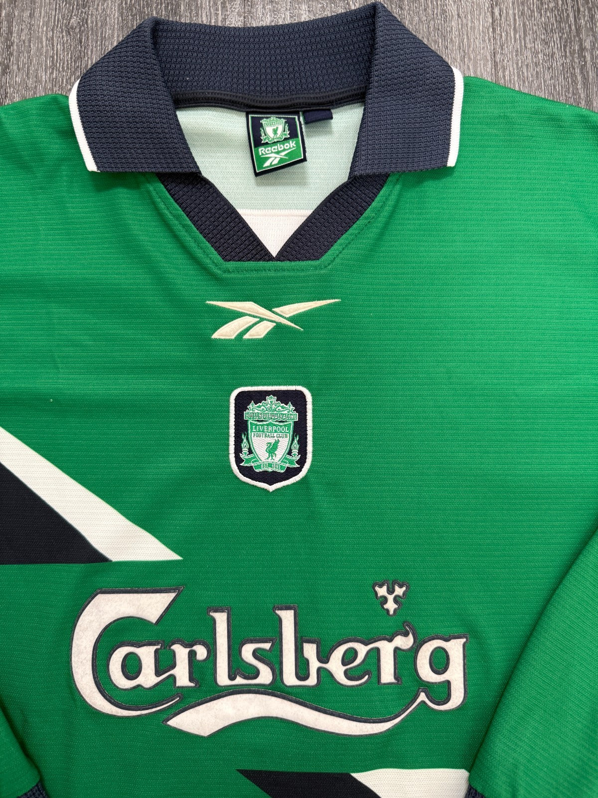 Original Reebok Liverpool 1999/2000 Long Sleeve Away Shirt Mens Small1