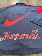 Original Authentic Nike Arsenal 1995/1996 Denim Drill Top Jacket Mens XL9