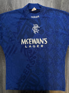 Original Authentic Adidas Rangers 1994/1995 Home Shirt Mens Extra Large0