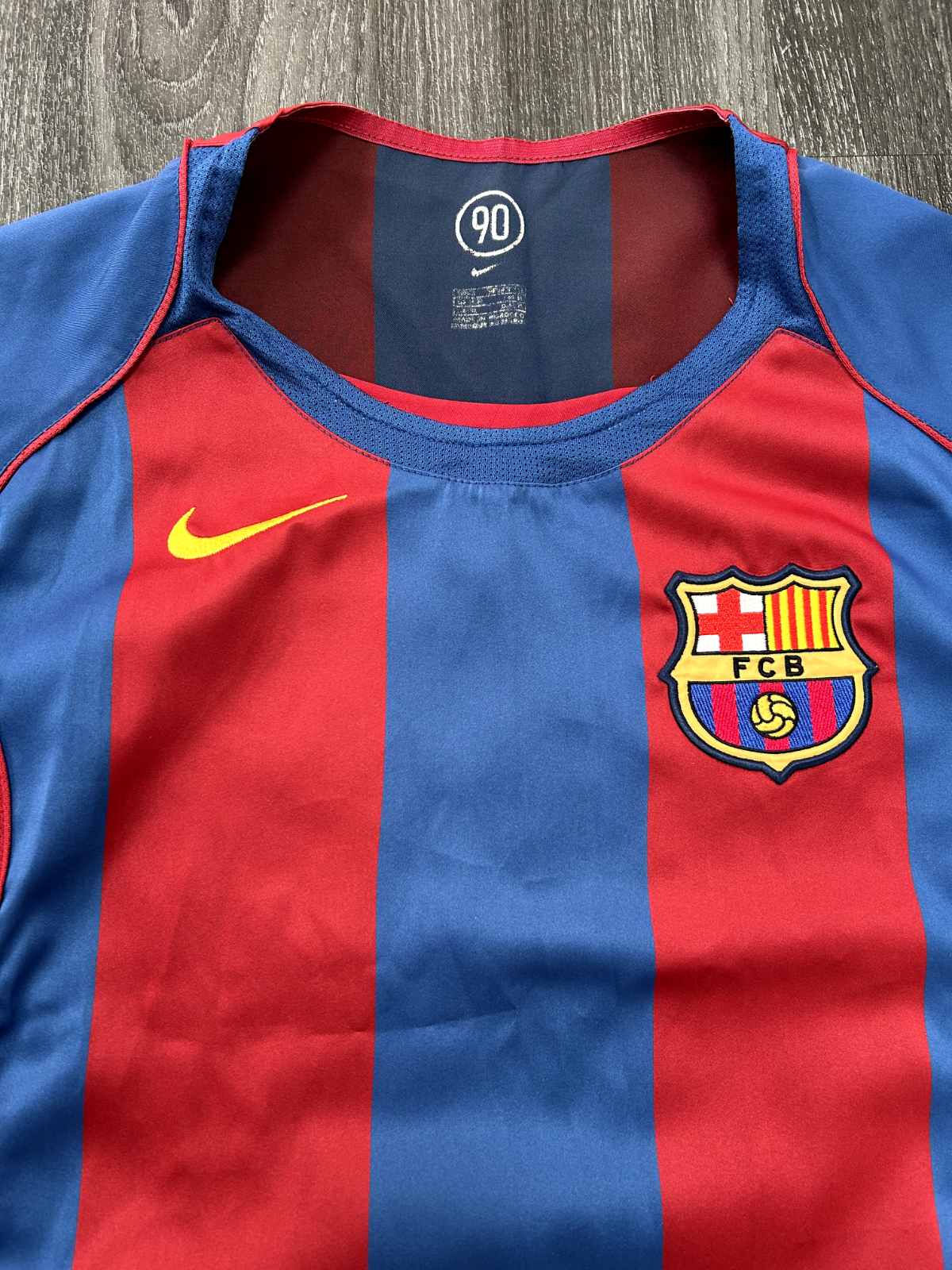 Original Authentic Nike FC Barcelona 2004/2005 Home Shirt Puyol 5 Mens Small2