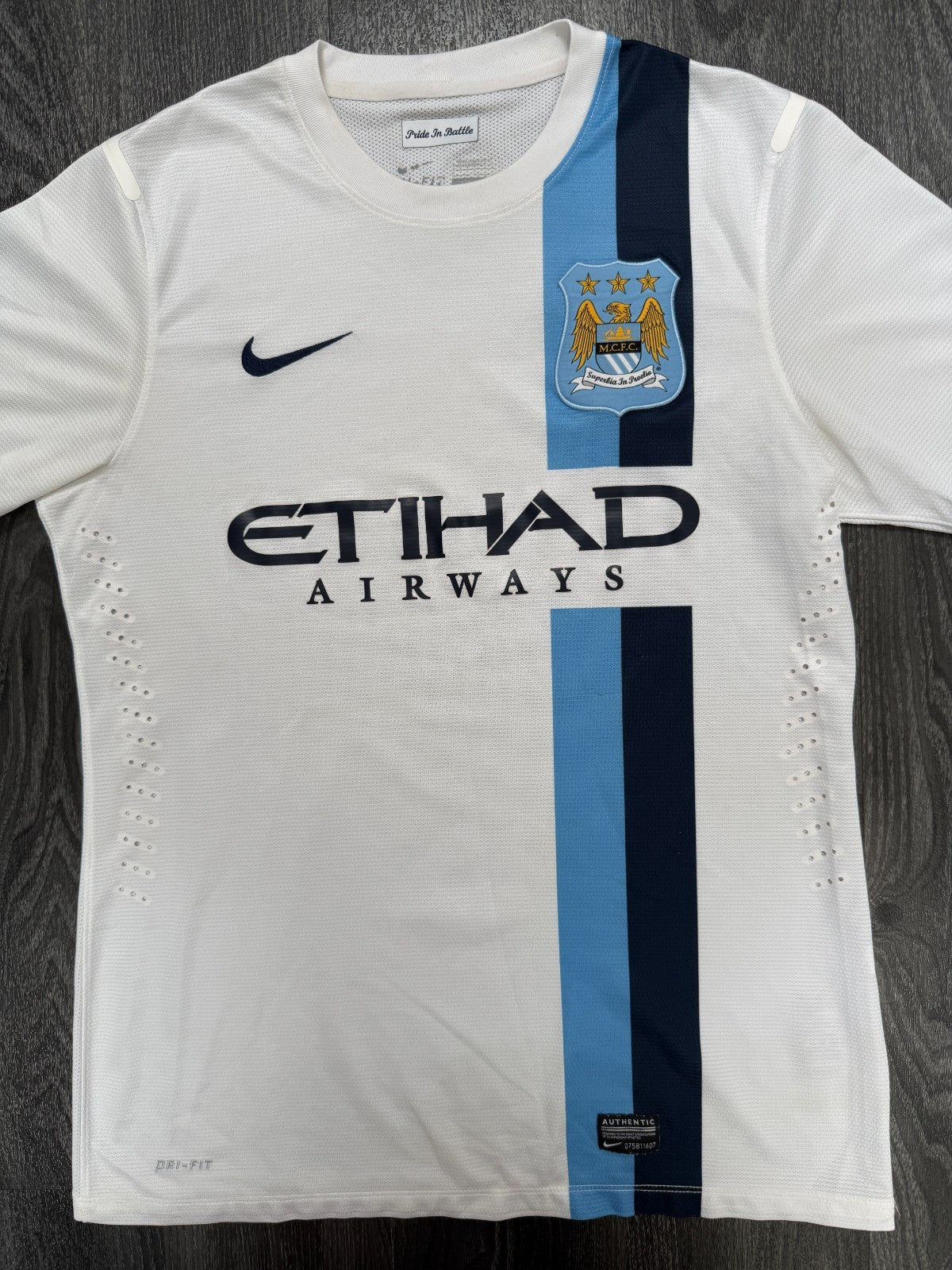 PLAYER ISSUE Nike Manchester City 2013/2014 Third Shirt Mens Large0