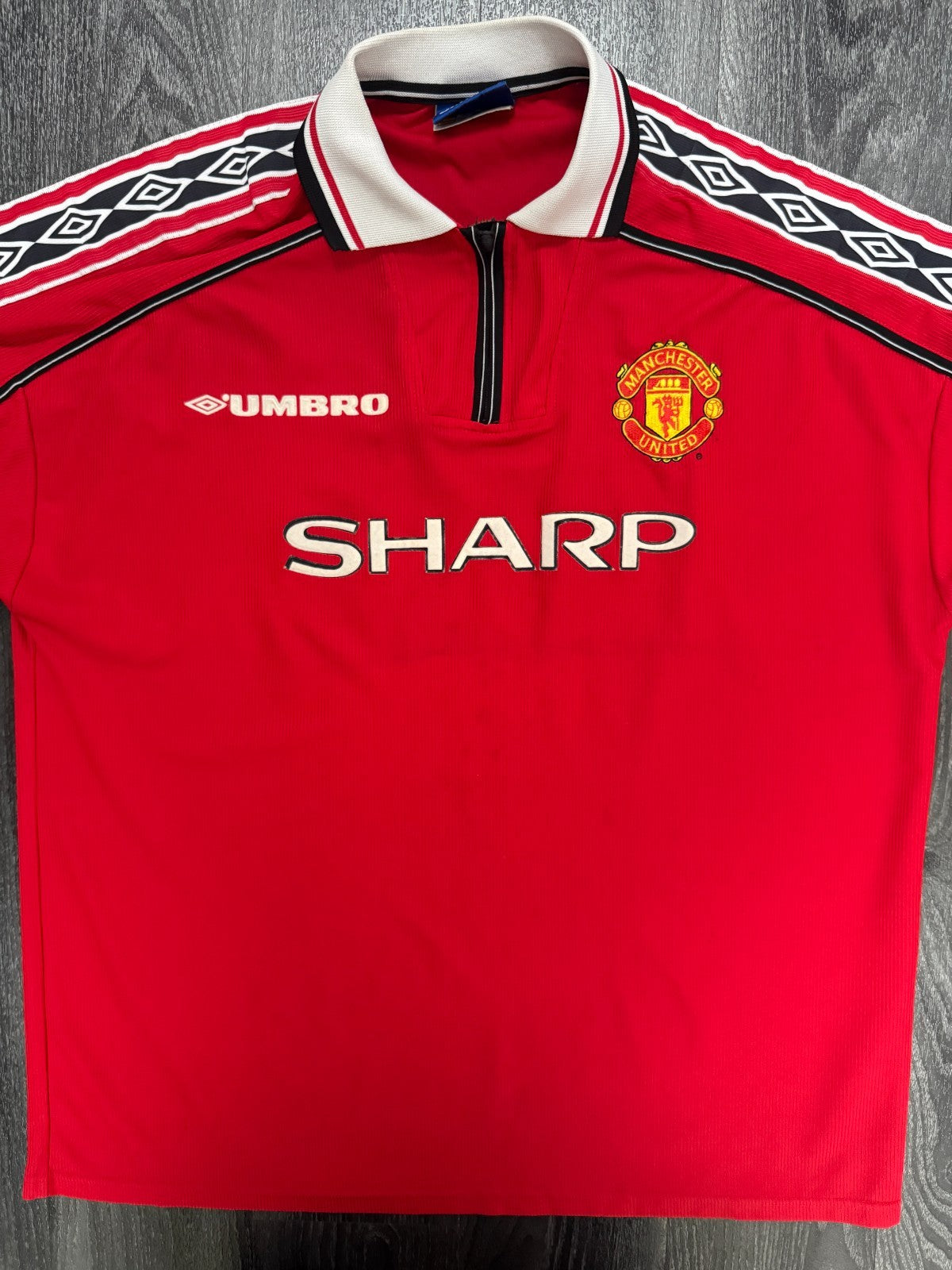 Original Umbro Manchester United 1998/1999 Home Shirt Mens XXL 2XL0