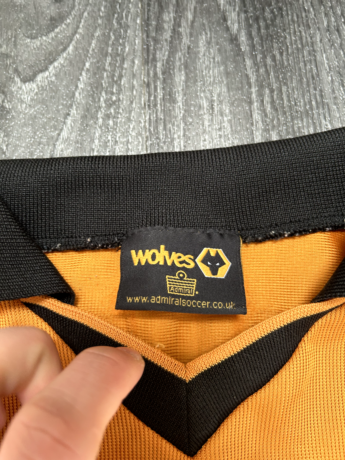 Admiral Wolverhampton Wanderers 2002/2003 Home Shirt Byles 13 Mens Large10