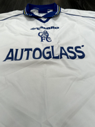 Original Authentic Umbro Chelsea 1998/1999 Away Shirt Poyet 8 Mens Extra Large9