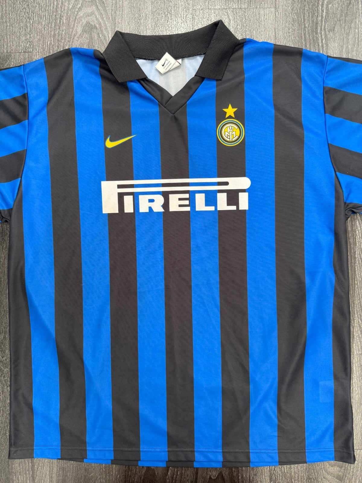 Original Authentic Nike Inter Milan 1998/1999 Basic Home Shirt Mens XXL 2XL0