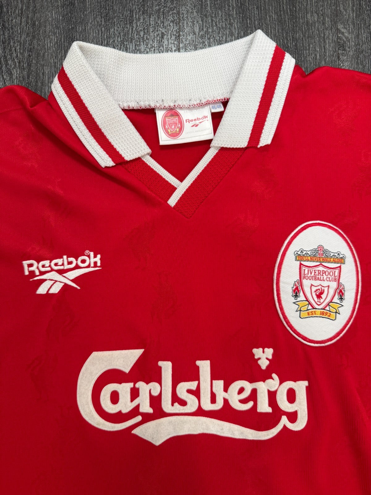Original Reebok Liverpool 1996/1997 Home Shirt Mens XXL 2XL1