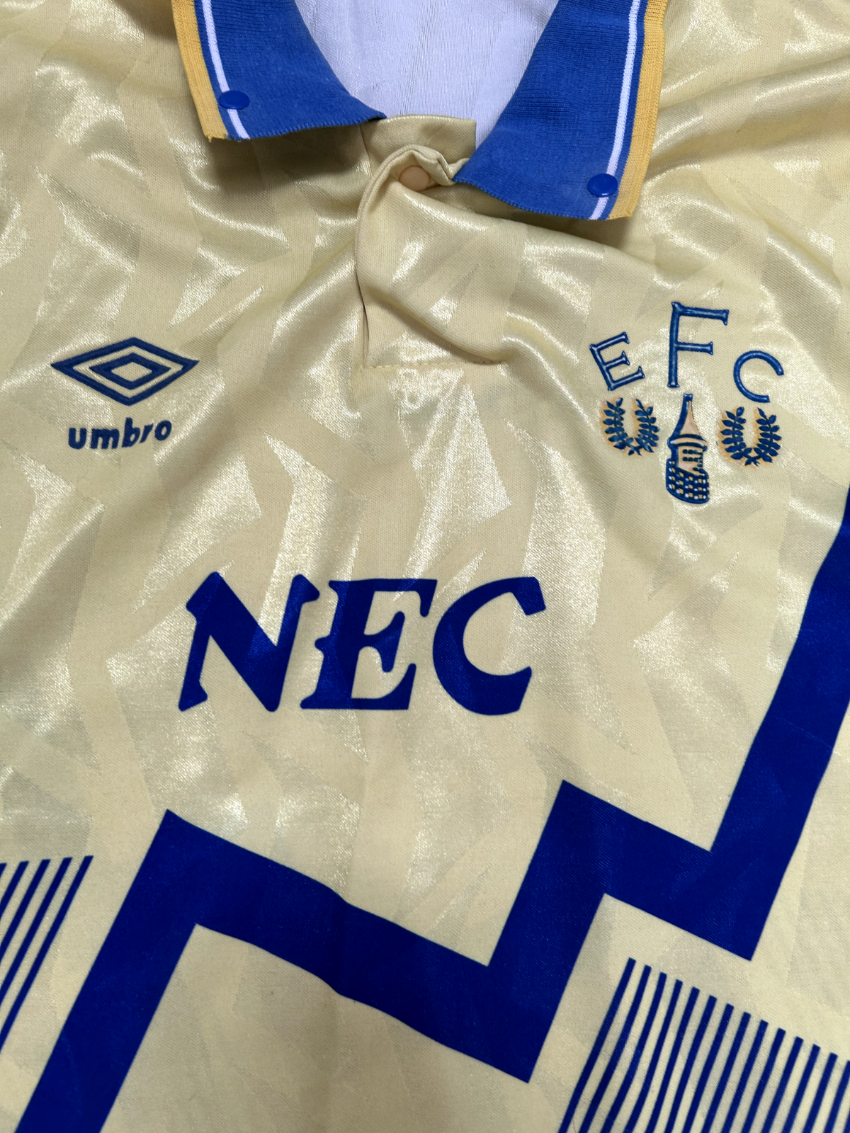 Original Authentic Umbro Everton 1990/1991 Away Shirt Mens Medium1