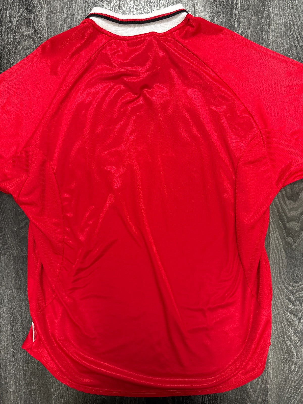 Original Umbro Manchester United 1999 Champions League Home Shirt Mens XL5