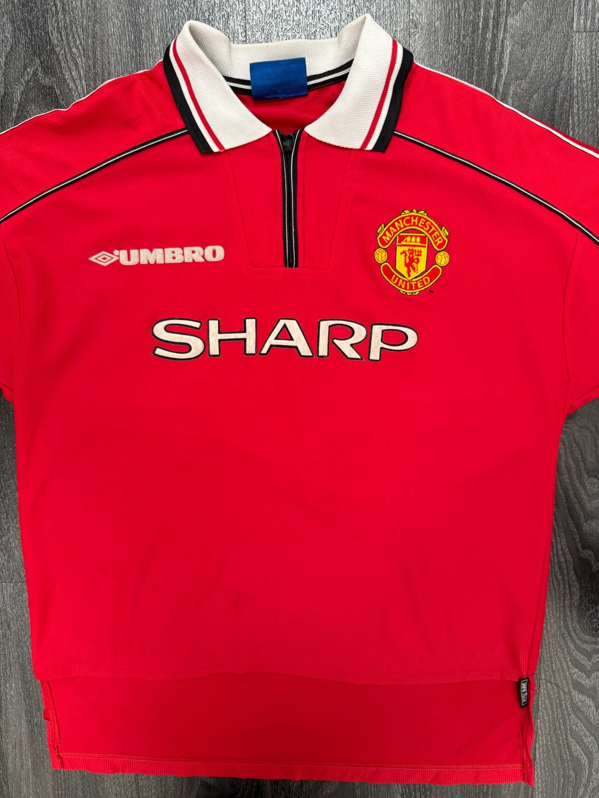 Original Umbro Manchester United 1998/1999 Home Shirt CANTONA 7 Mens XL3