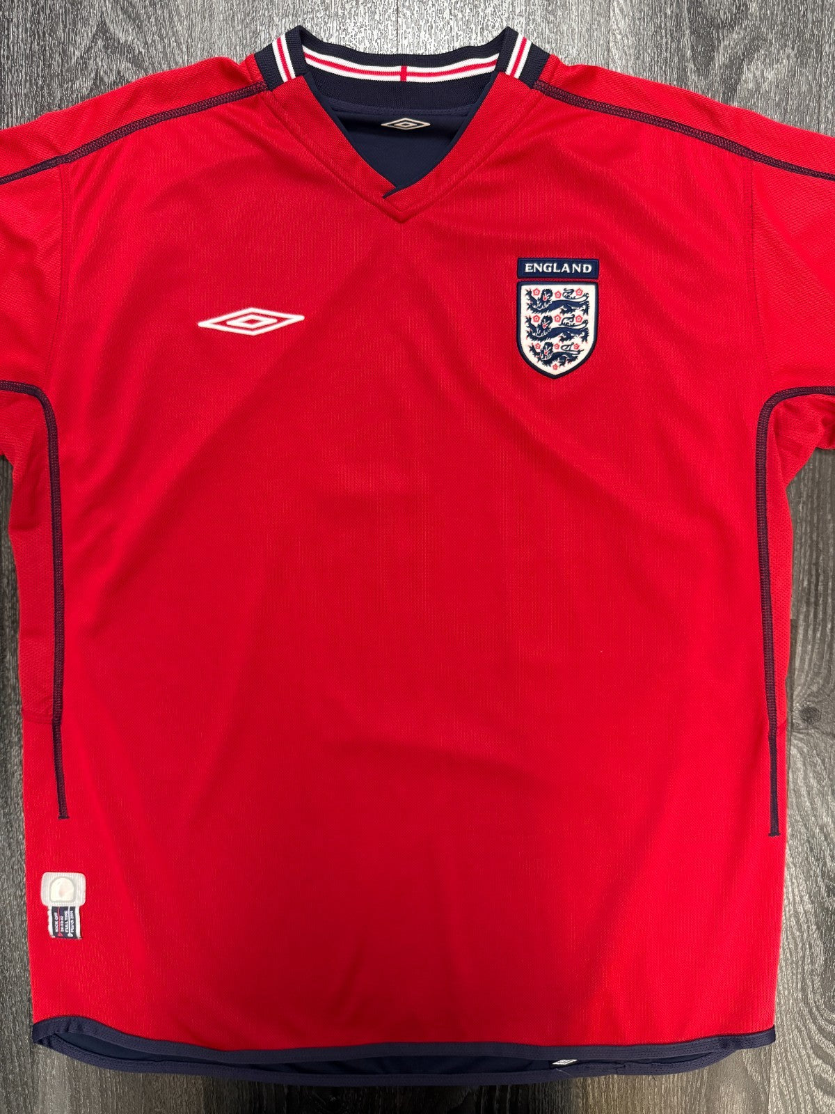 Original Umbro England 2002 Away Shirt Mens Extra Large XL0