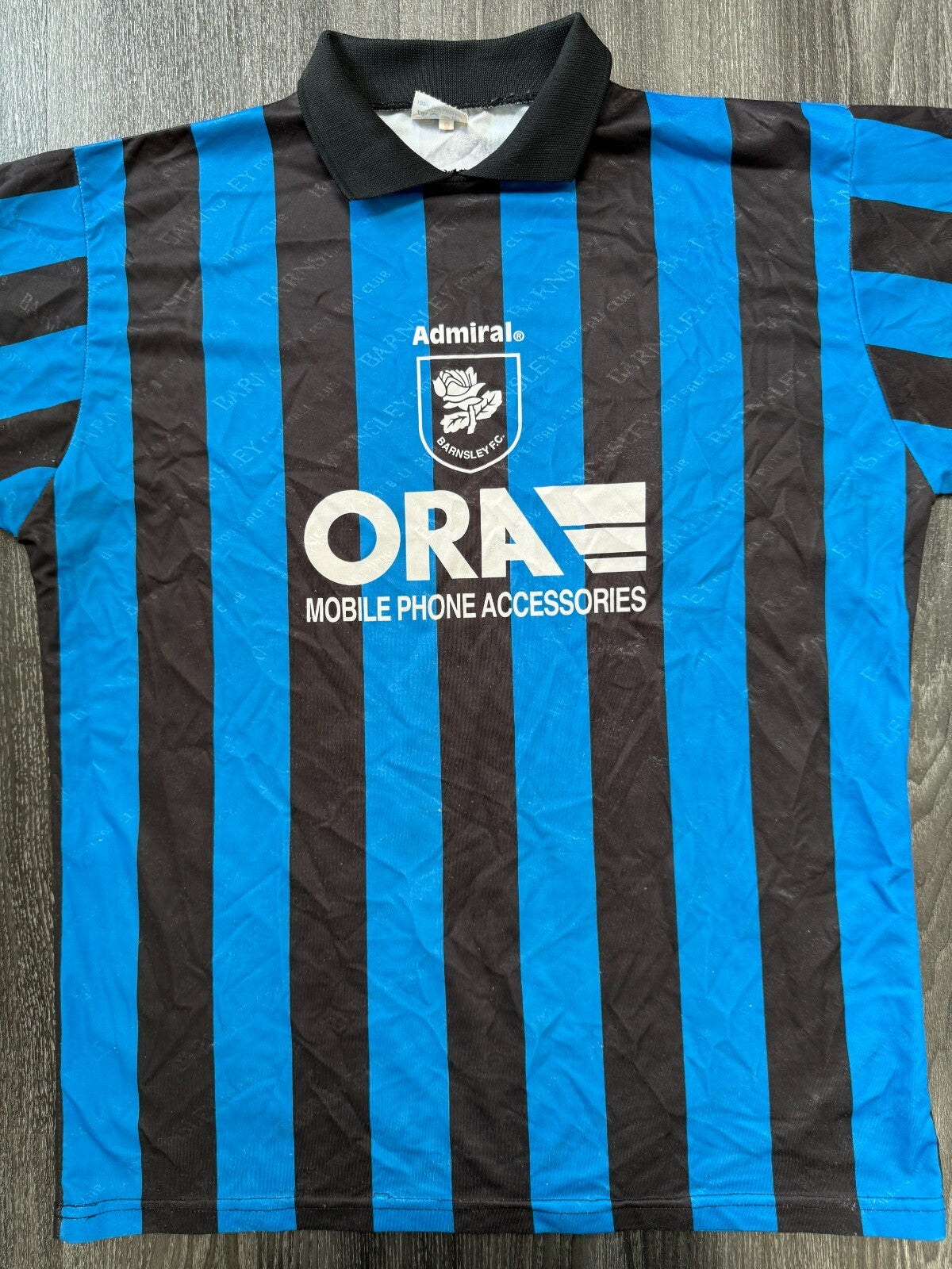 Original Authentic Admiral Barnsley 1995/1996 Away Shirt Mens Large0