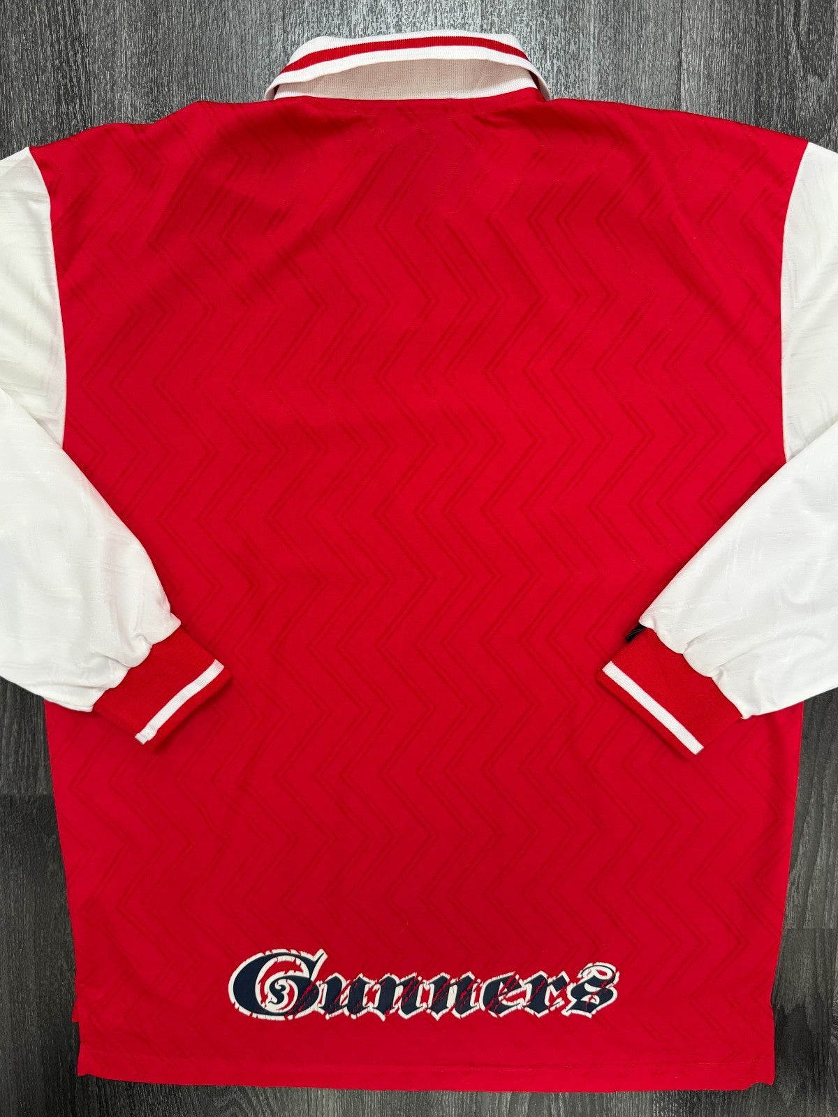Original Nike Arsenal 1996/1997 Long Sleeve Home Shirt Mens XXL 2XL7