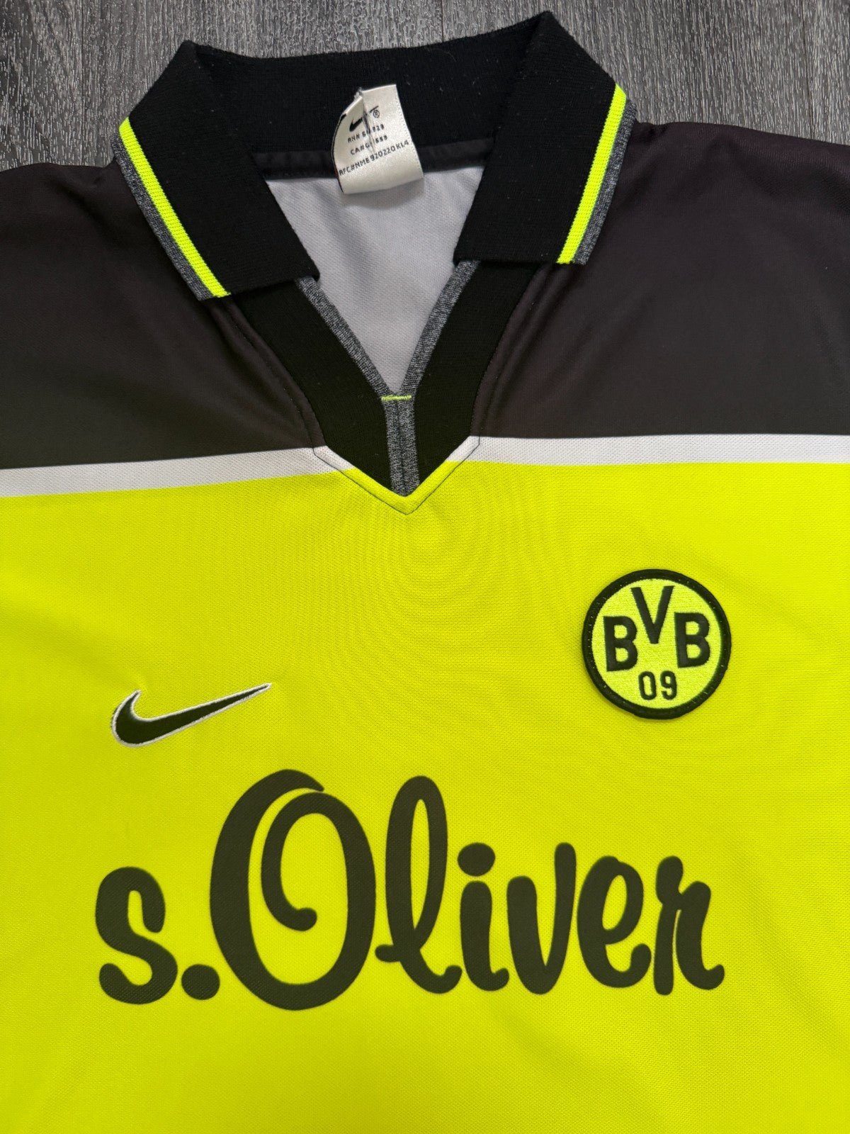 Original Nike Borussia Dortmund BVB 1997/1998 Home Shirt Mens Extra Large XL1
