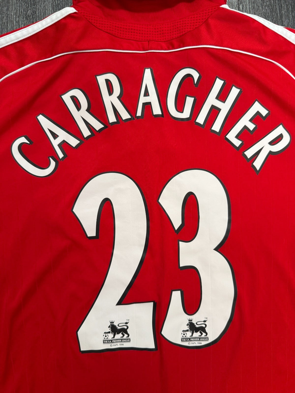 Original Adidas Liverpool 2006/2007 Home Shirt CARRAGHER 23 Mens Extra Large1