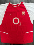 Original Authentic Nike Arsenal 2002/2003 Home Shirt Mens XXL 2XL0