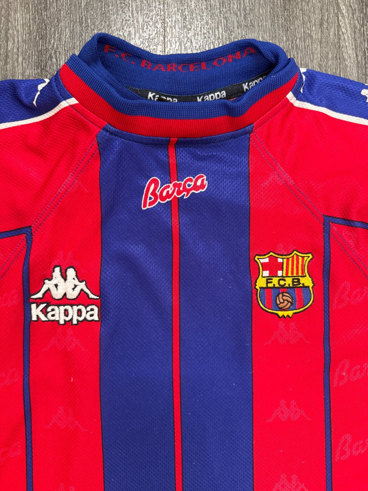 Original Kappa Barcelona 1997/1998 Home Shirt Mens Medium M1
