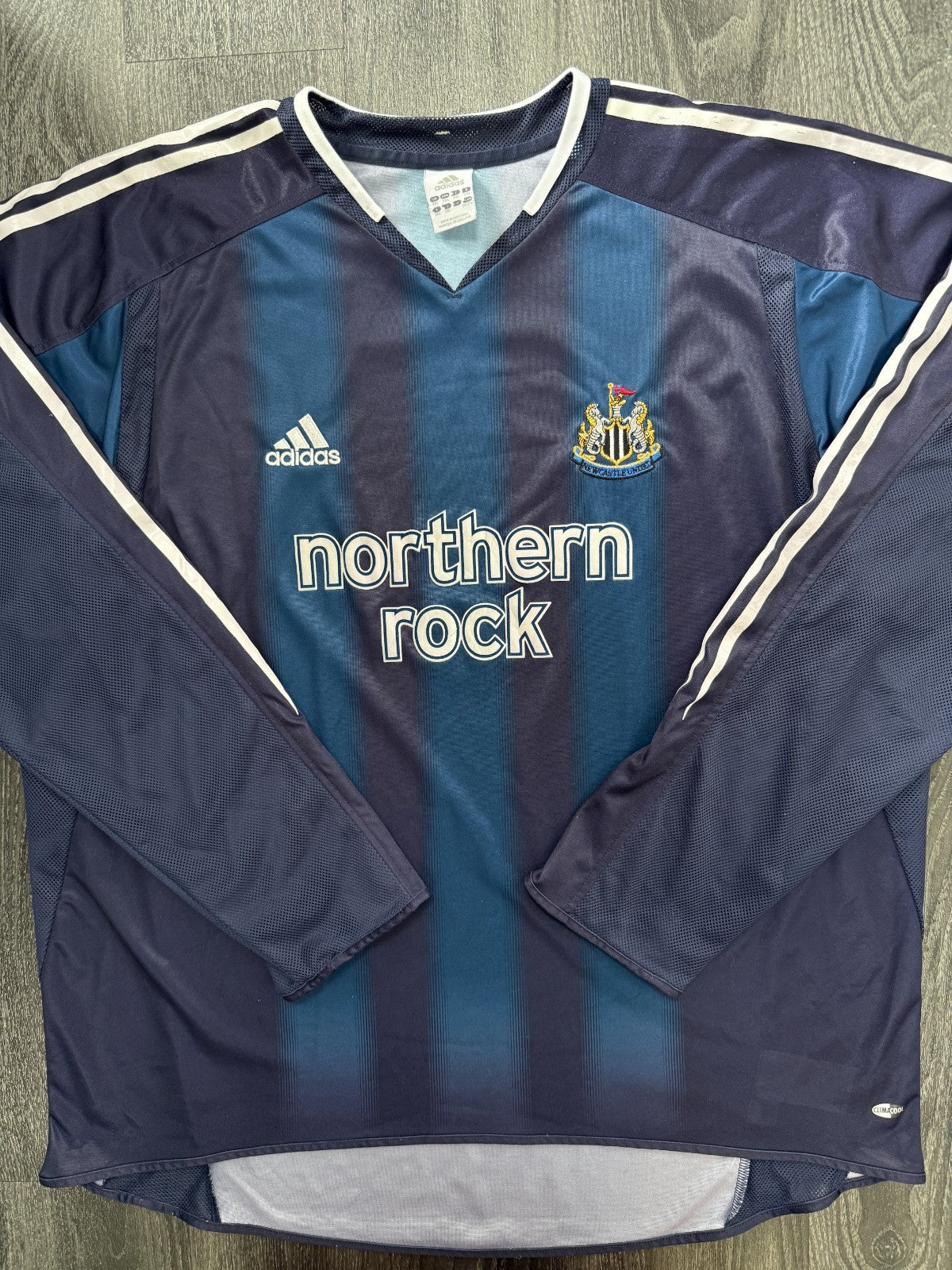 Original Adidas Newcastle United 2004/2005 Long Sleeve Away Shirt Mens XXL 2XL0