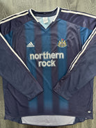Original Adidas Newcastle United 2004/2005 Long Sleeve Away Shirt Mens XXL 2XL0