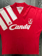 Original Adidas Liverpool 1991/1992 Home Shirt Mens Extra Large XL0