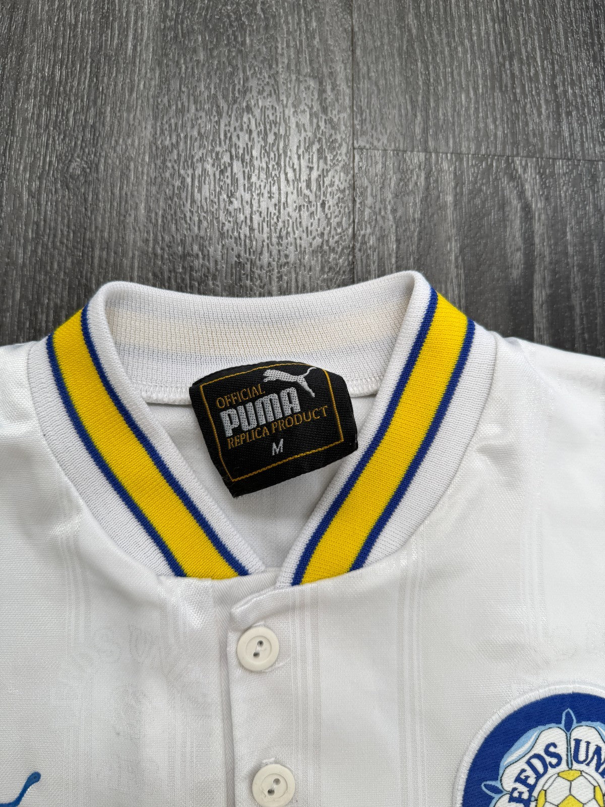 Original Puma Leeds United 1996/1997 Home Shirt YEBOAH 21 Mens Medium4