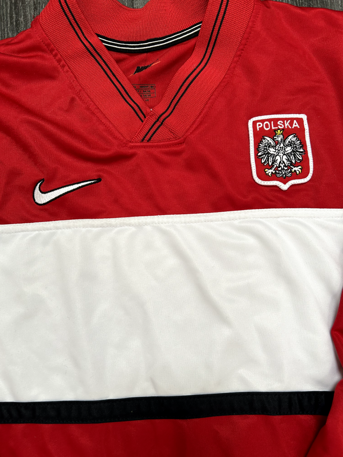 Original Authentic Nike Poland 1998 Away Shirt Long Sleeve Mens Extra Large1