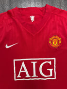Original Nike Manchester United 2007/2008 Home Shirt VIDIC 15 Mens Extra Large2