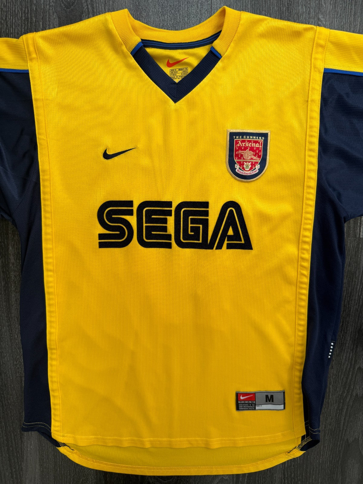 Original Nike Arsenal 1999/2000 Away Shirt PETIT 17 Mens Medium M3