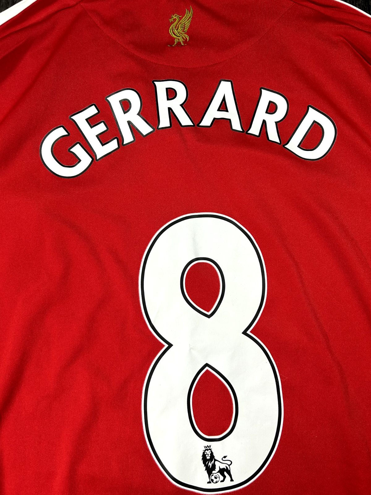 Original Authentic Adidas Liverpool 2008/2009 Home Shirt Gerrard 8 Mens Medium15