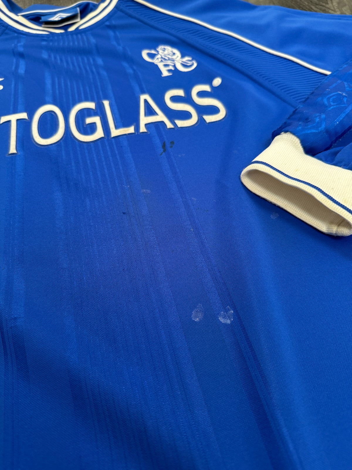 Original Umbro Chelsea 1999/2000 Long Sleeve Home Shirt Mens Large L5