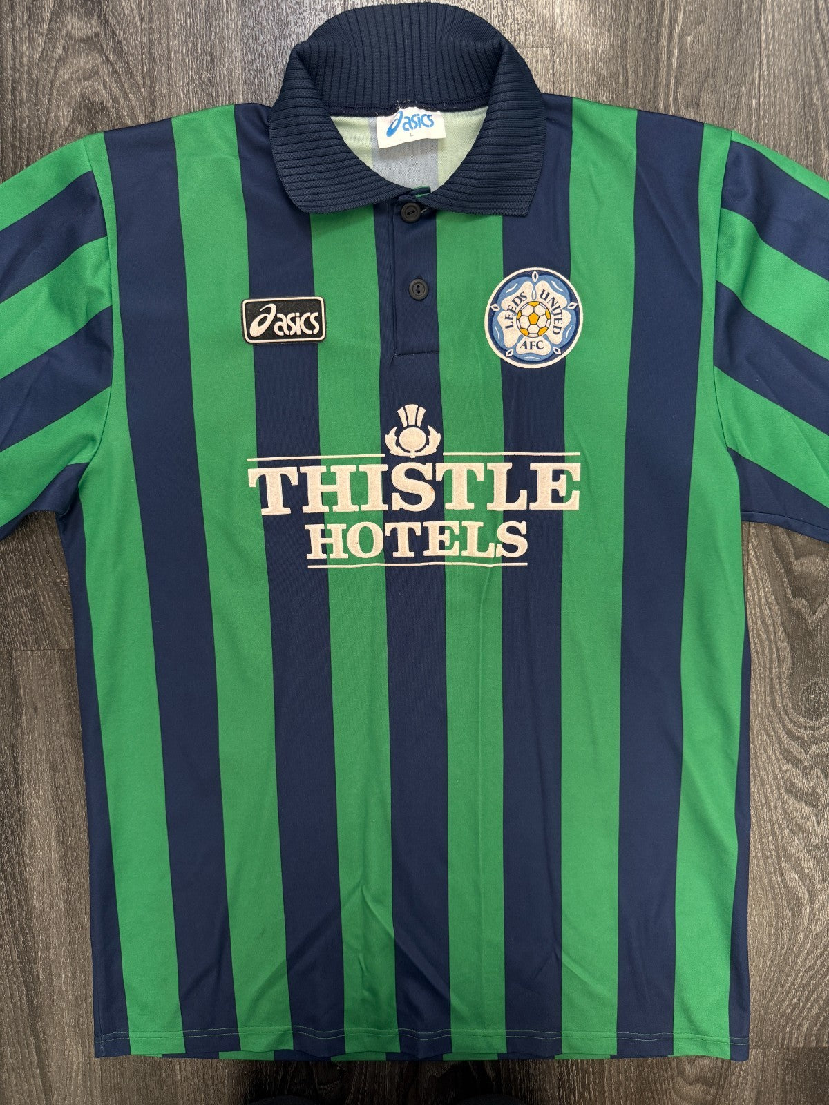 Original Asics Leeds United 1993/1994 Third Shirt Mens Large L0
