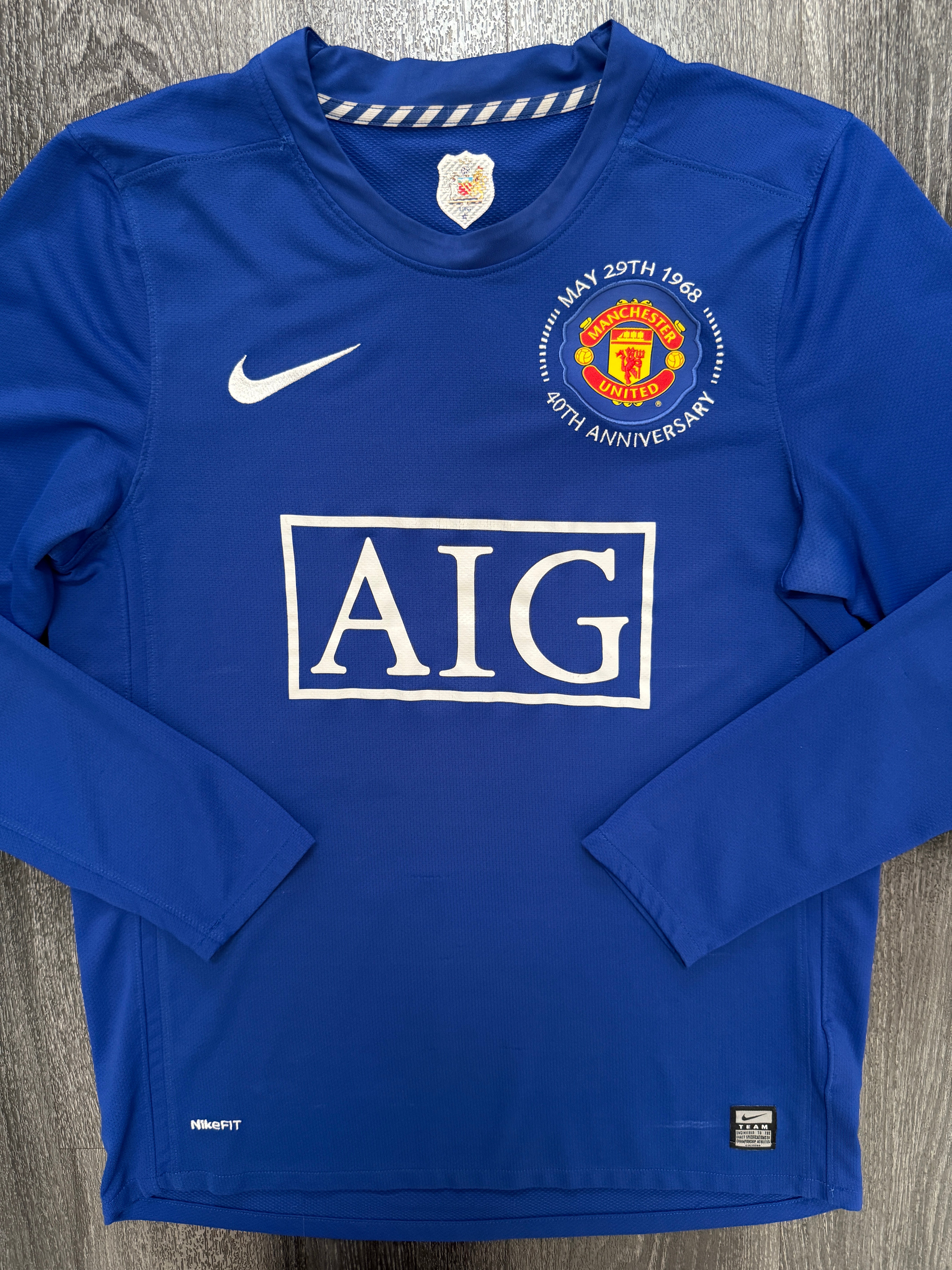 Manchester United 2008/2009 Long Sleeve Third Shirt (S)